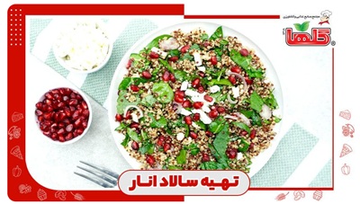 طرز تهیه انواع سالاد انار